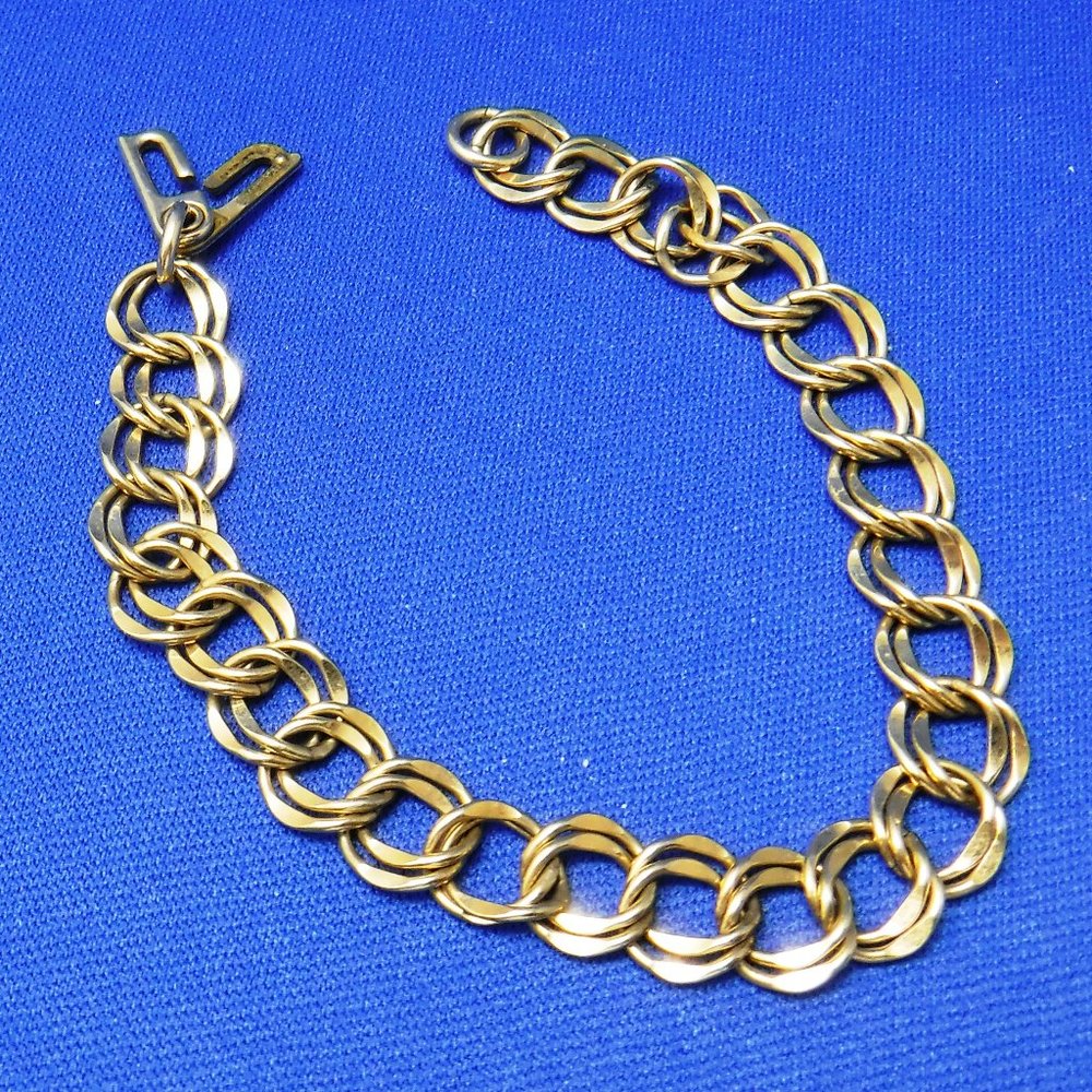 Bracelet, Gold Fill Chain, Handmade, 7"